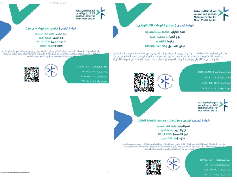 جهة الترخيص